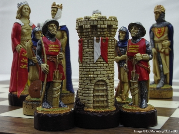 Battle of Bannockburn Hand Decorated Theme Chess Set